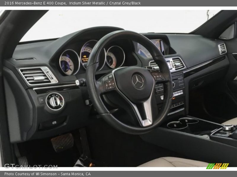 Iridium Silver Metallic / Crystal Grey/Black 2016 Mercedes-Benz E 400 Coupe
