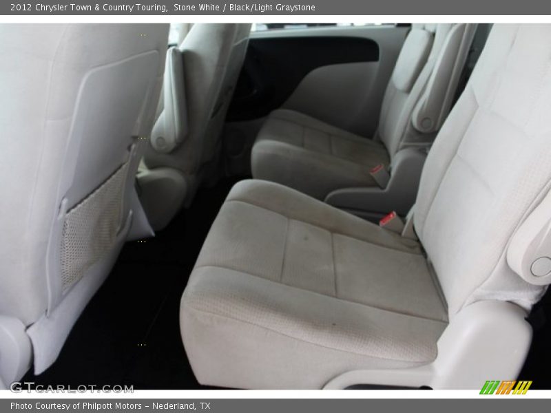 Stone White / Black/Light Graystone 2012 Chrysler Town & Country Touring