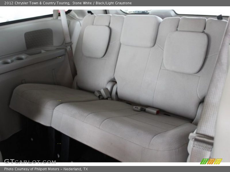 Stone White / Black/Light Graystone 2012 Chrysler Town & Country Touring