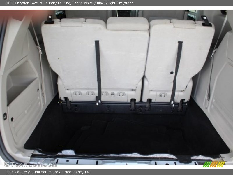 Stone White / Black/Light Graystone 2012 Chrysler Town & Country Touring