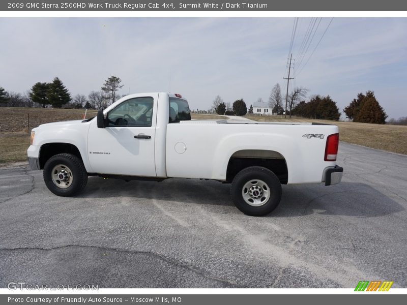 Summit White / Dark Titanium 2009 GMC Sierra 2500HD Work Truck Regular Cab 4x4