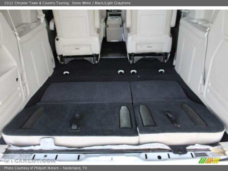 Stone White / Black/Light Graystone 2012 Chrysler Town & Country Touring