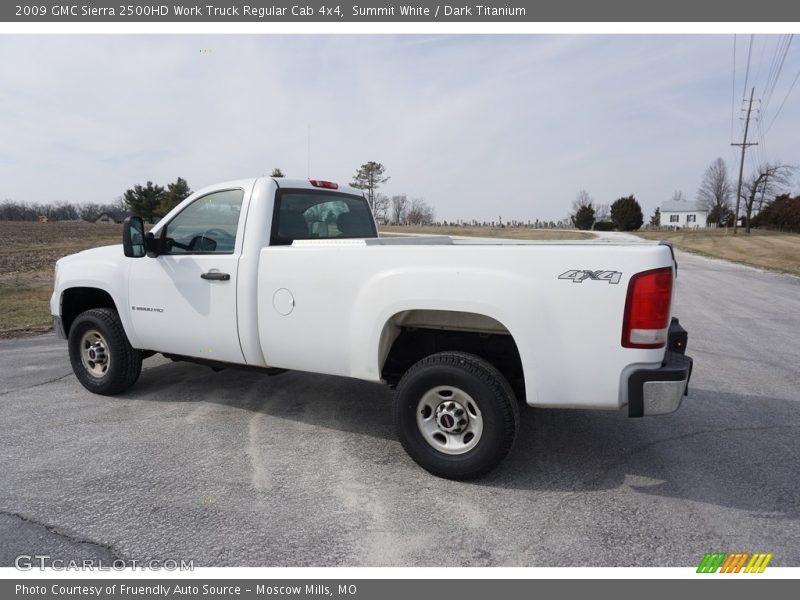 Summit White / Dark Titanium 2009 GMC Sierra 2500HD Work Truck Regular Cab 4x4