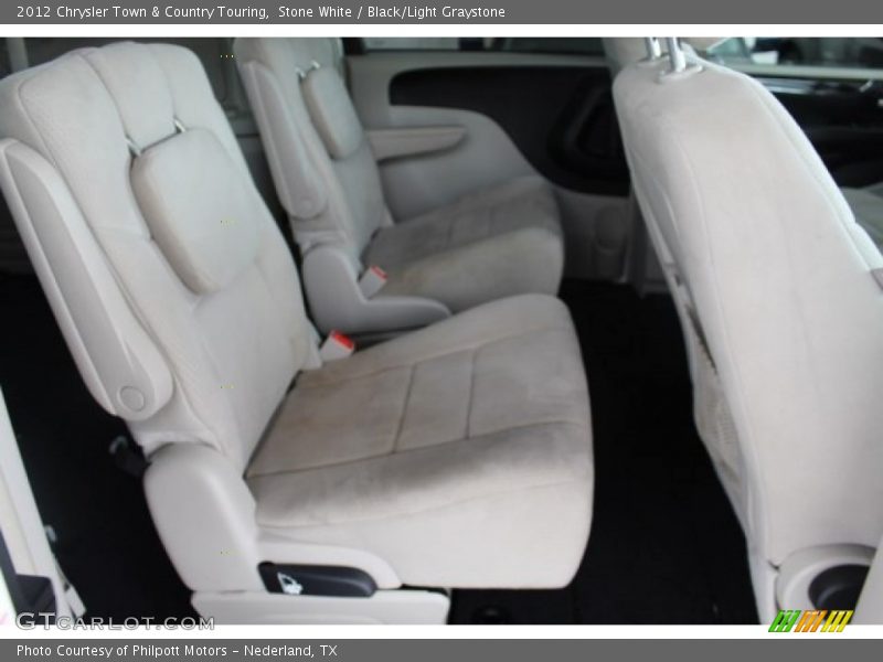 Stone White / Black/Light Graystone 2012 Chrysler Town & Country Touring