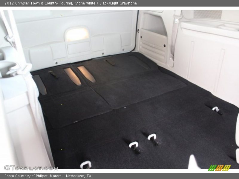Stone White / Black/Light Graystone 2012 Chrysler Town & Country Touring