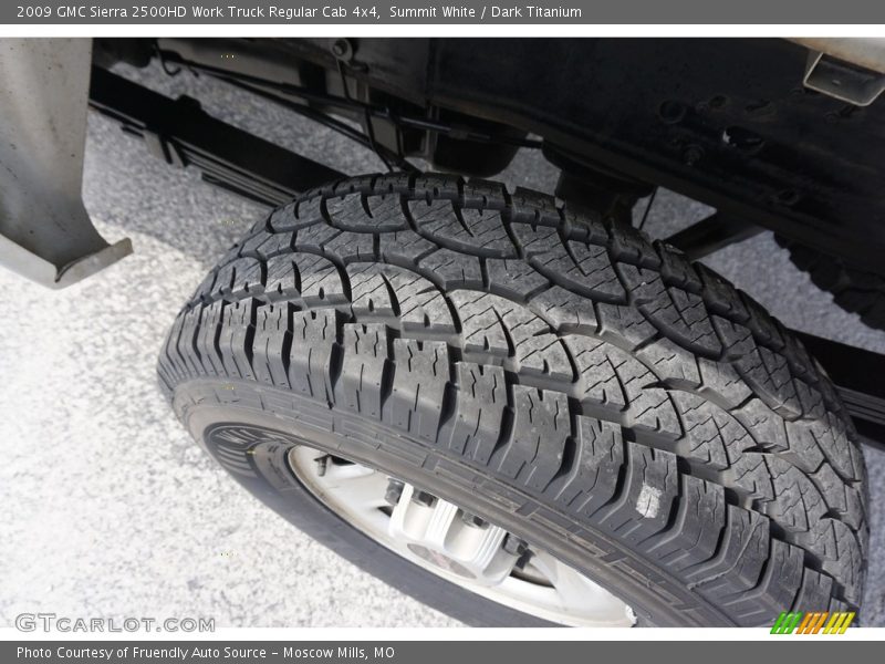 Summit White / Dark Titanium 2009 GMC Sierra 2500HD Work Truck Regular Cab 4x4