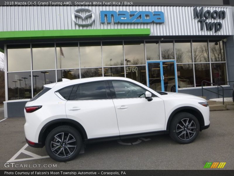 Snowflake White Pearl Mica / Black 2018 Mazda CX-5 Grand Touring AWD