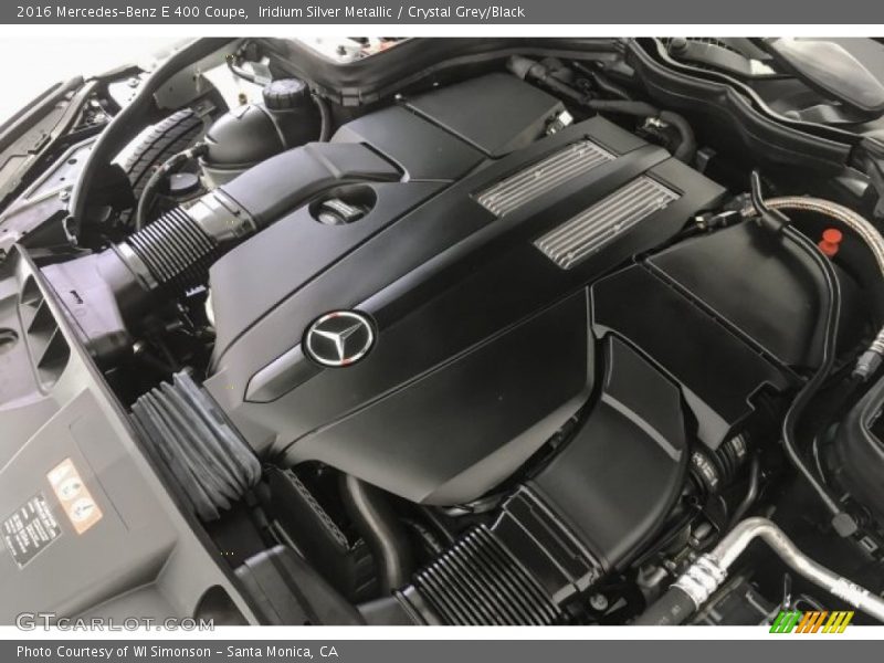 Iridium Silver Metallic / Crystal Grey/Black 2016 Mercedes-Benz E 400 Coupe