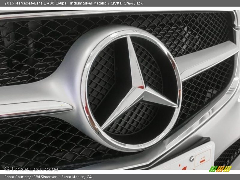 Iridium Silver Metallic / Crystal Grey/Black 2016 Mercedes-Benz E 400 Coupe