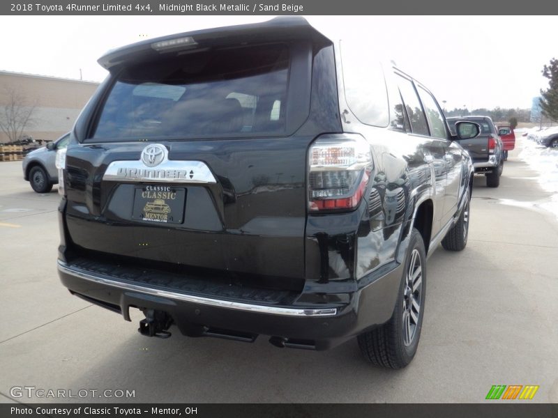 Midnight Black Metallic / Sand Beige 2018 Toyota 4Runner Limited 4x4