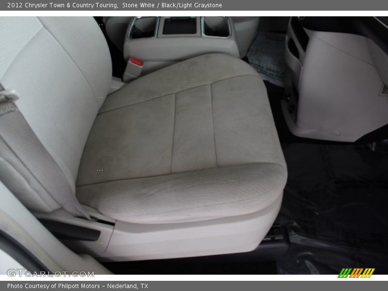 Stone White / Black/Light Graystone 2012 Chrysler Town & Country Touring