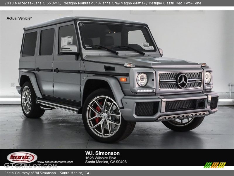 designo Manufaktur Allanite Grey Magno (Matte) / designo Classic Red Two-Tone 2018 Mercedes-Benz G 65 AMG