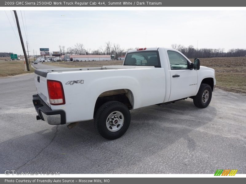 Summit White / Dark Titanium 2009 GMC Sierra 2500HD Work Truck Regular Cab 4x4