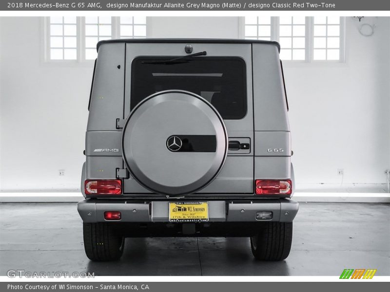 designo Manufaktur Allanite Grey Magno (Matte) / designo Classic Red Two-Tone 2018 Mercedes-Benz G 65 AMG