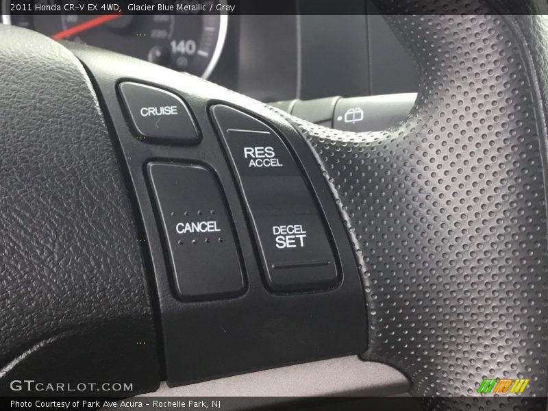 Glacier Blue Metallic / Gray 2011 Honda CR-V EX 4WD