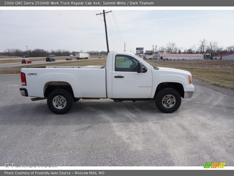Summit White / Dark Titanium 2009 GMC Sierra 2500HD Work Truck Regular Cab 4x4