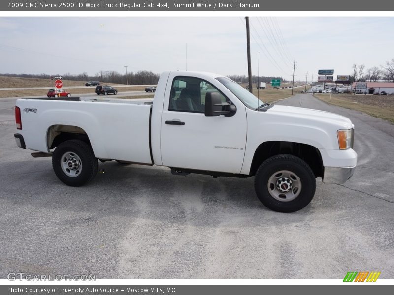 Summit White / Dark Titanium 2009 GMC Sierra 2500HD Work Truck Regular Cab 4x4