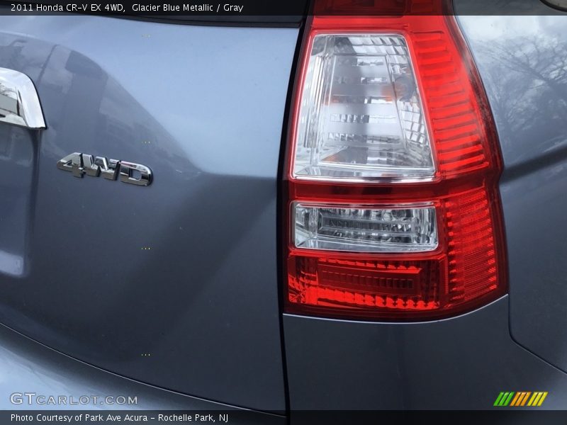 Glacier Blue Metallic / Gray 2011 Honda CR-V EX 4WD