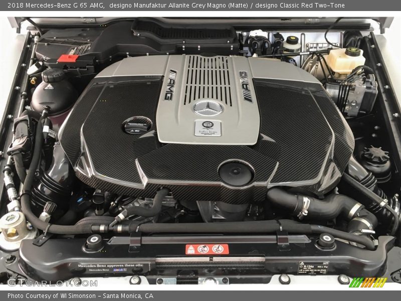  2018 G 65 AMG Engine - 6.0 Liter AMG biturbo SOHC 36-Valve V12
