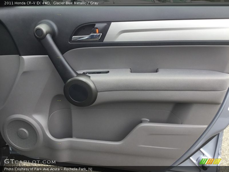 Glacier Blue Metallic / Gray 2011 Honda CR-V EX 4WD