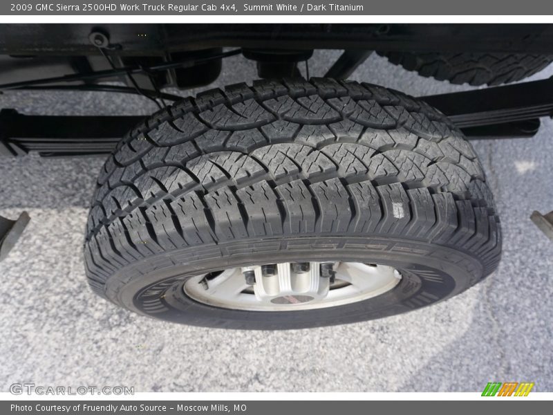 Summit White / Dark Titanium 2009 GMC Sierra 2500HD Work Truck Regular Cab 4x4