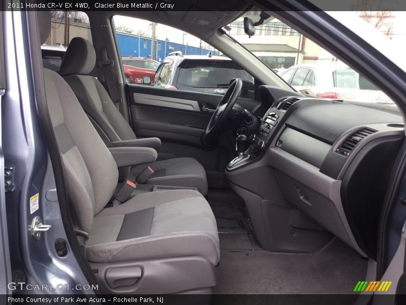 Glacier Blue Metallic / Gray 2011 Honda CR-V EX 4WD
