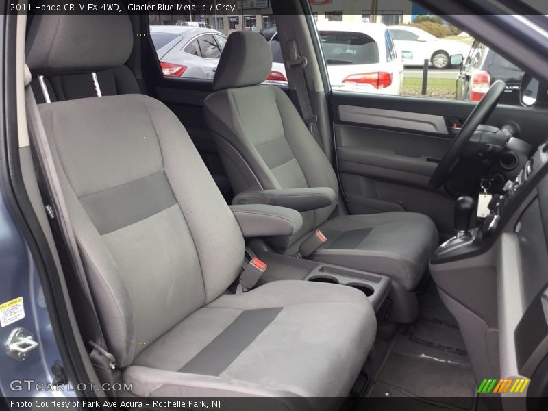 Glacier Blue Metallic / Gray 2011 Honda CR-V EX 4WD
