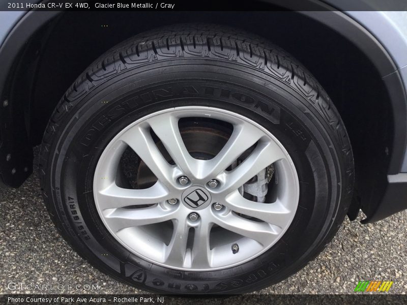 Glacier Blue Metallic / Gray 2011 Honda CR-V EX 4WD