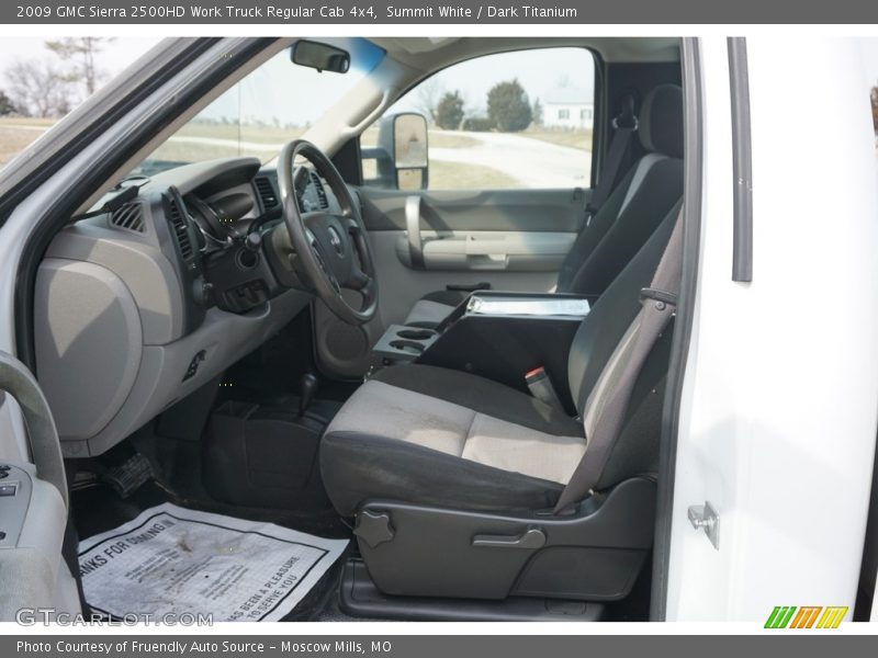 Summit White / Dark Titanium 2009 GMC Sierra 2500HD Work Truck Regular Cab 4x4