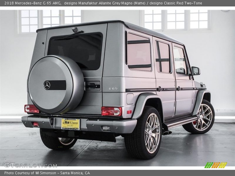 designo Manufaktur Allanite Grey Magno (Matte) / designo Classic Red Two-Tone 2018 Mercedes-Benz G 65 AMG