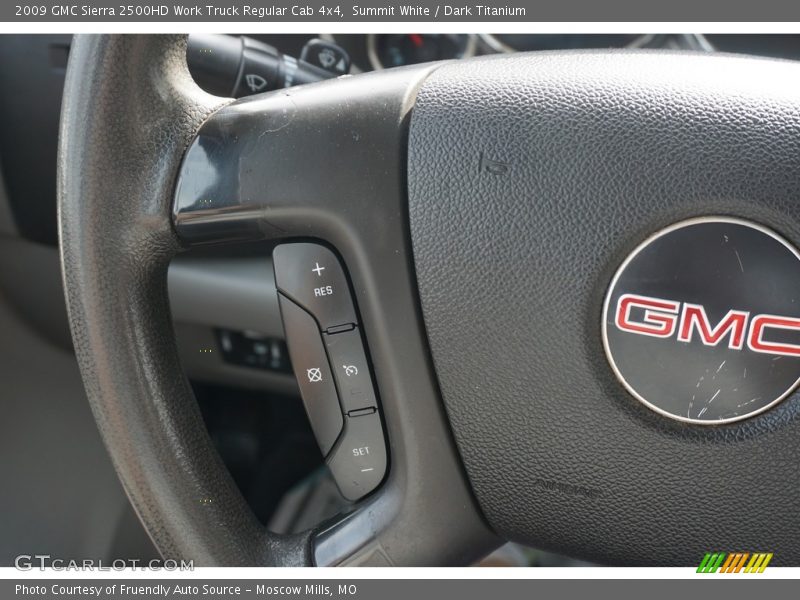 Summit White / Dark Titanium 2009 GMC Sierra 2500HD Work Truck Regular Cab 4x4