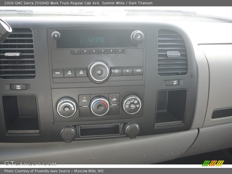 Summit White / Dark Titanium 2009 GMC Sierra 2500HD Work Truck Regular Cab 4x4