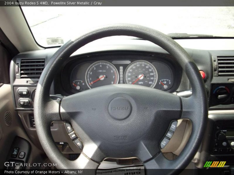 Powellite Silver Metallic / Gray 2004 Isuzu Rodeo S 4WD