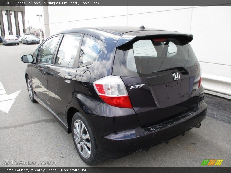 Midnight Plum Pearl / Sport Black 2013 Honda Fit Sport