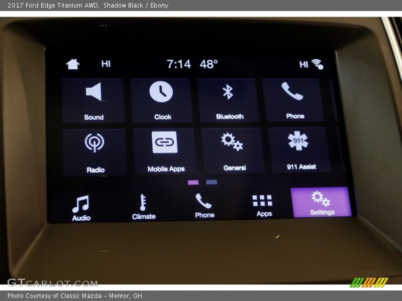 Shadow Black / Ebony 2017 Ford Edge Titanium AWD
