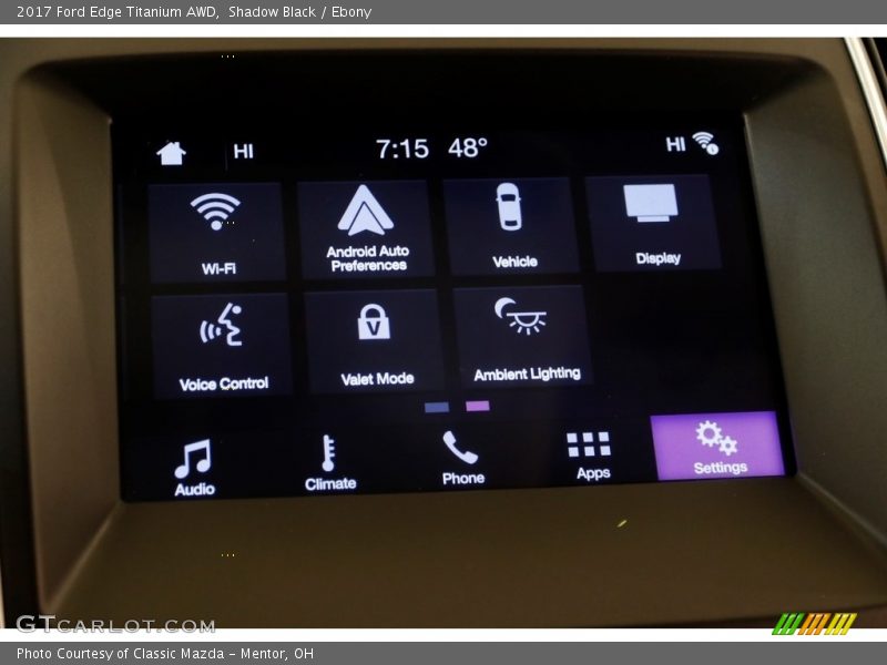 Shadow Black / Ebony 2017 Ford Edge Titanium AWD