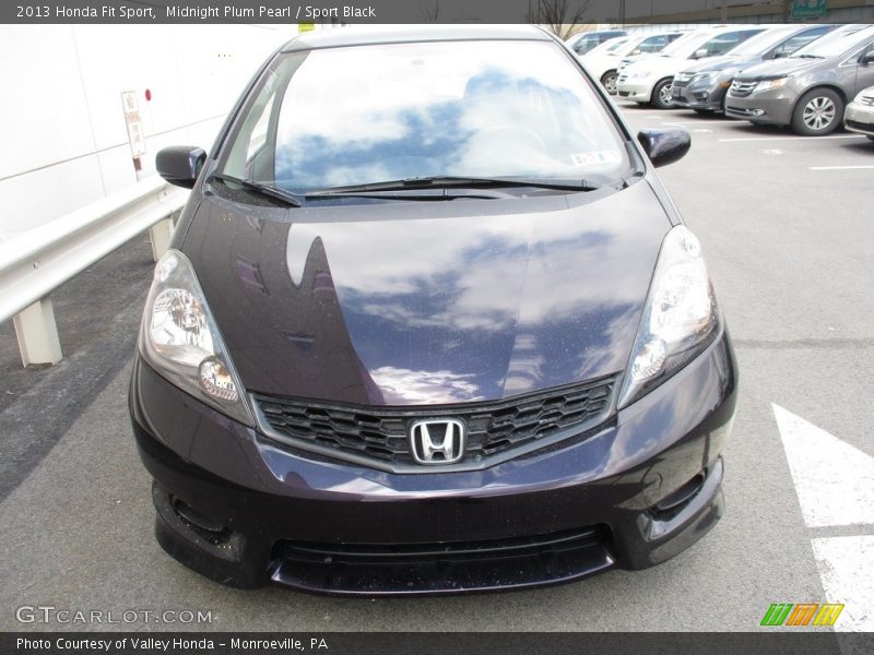 Midnight Plum Pearl / Sport Black 2013 Honda Fit Sport