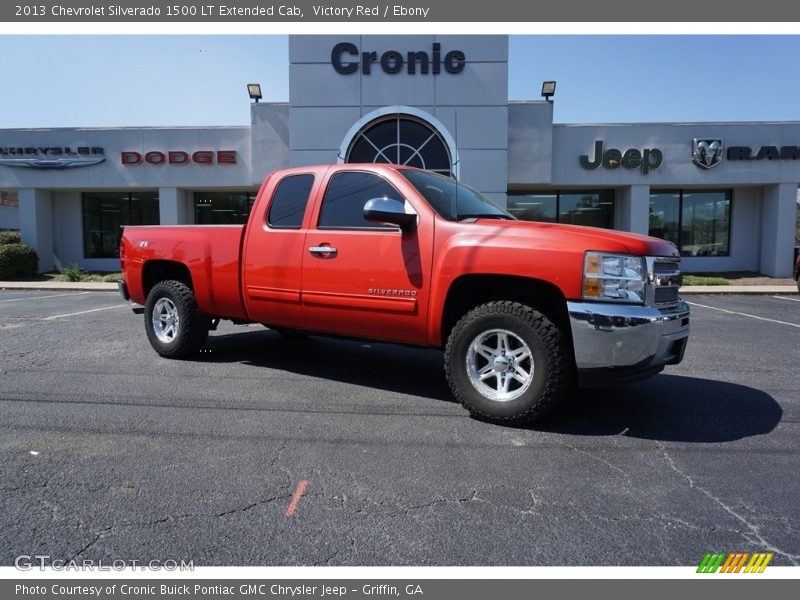 Victory Red / Ebony 2013 Chevrolet Silverado 1500 LT Extended Cab