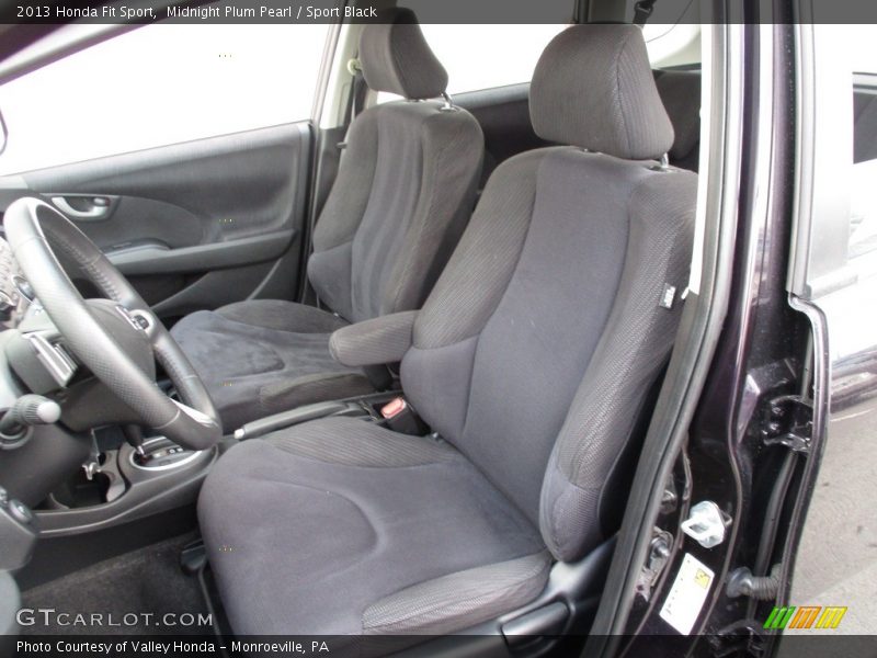 Midnight Plum Pearl / Sport Black 2013 Honda Fit Sport