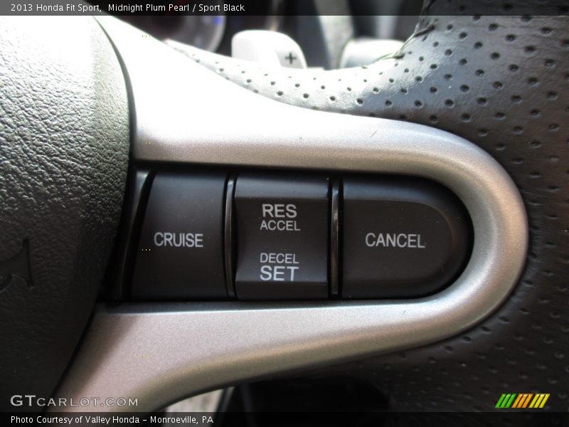 Midnight Plum Pearl / Sport Black 2013 Honda Fit Sport