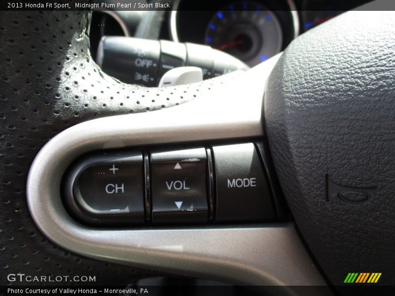 Midnight Plum Pearl / Sport Black 2013 Honda Fit Sport