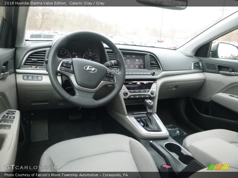 Galactic Gray / Gray 2018 Hyundai Elantra Value Edition