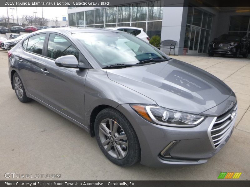 Galactic Gray / Black 2018 Hyundai Elantra Value Edition