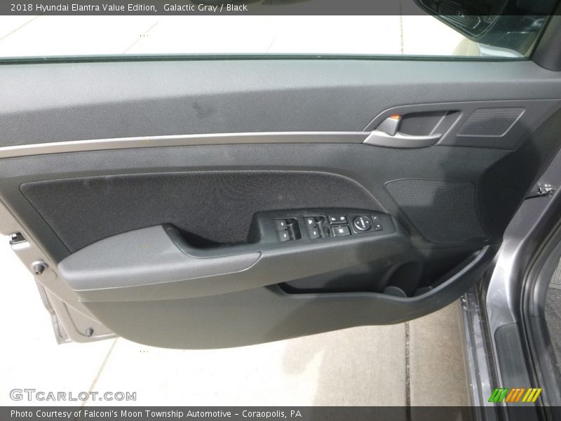 Galactic Gray / Black 2018 Hyundai Elantra Value Edition
