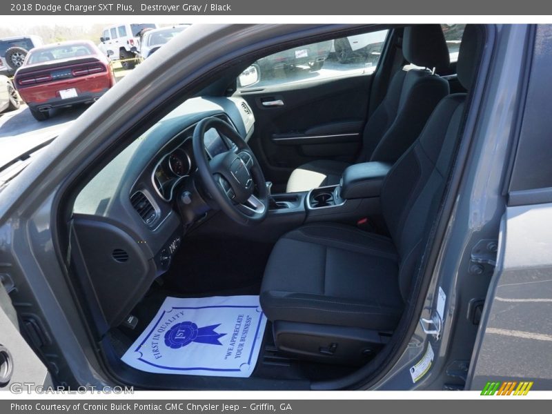 Destroyer Gray / Black 2018 Dodge Charger SXT Plus