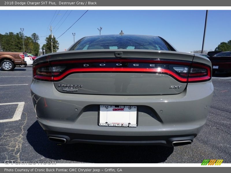 Destroyer Gray / Black 2018 Dodge Charger SXT Plus