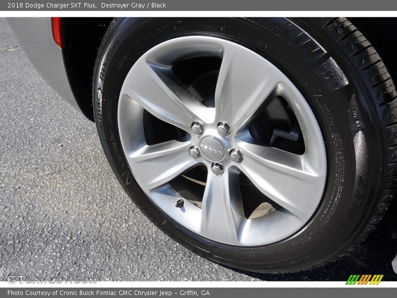 Destroyer Gray / Black 2018 Dodge Charger SXT Plus