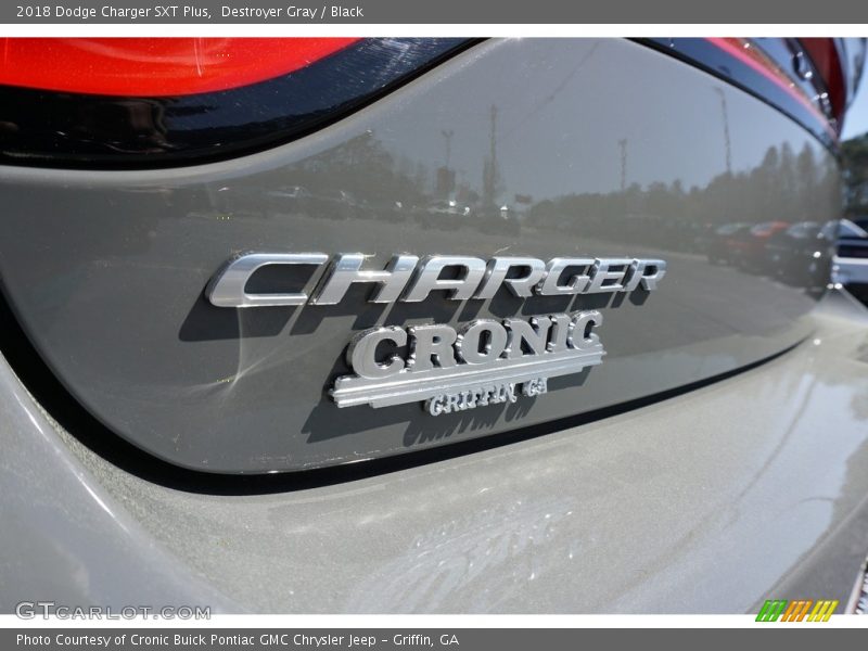 Destroyer Gray / Black 2018 Dodge Charger SXT Plus