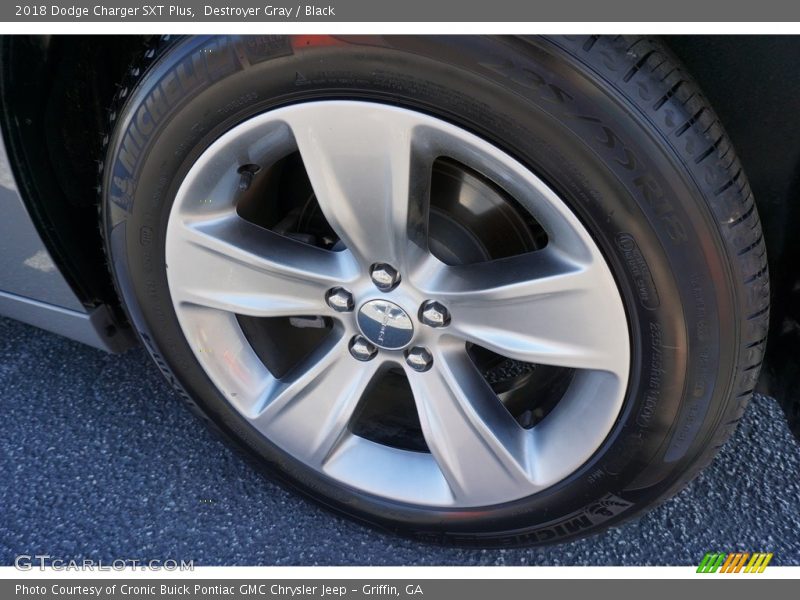 Destroyer Gray / Black 2018 Dodge Charger SXT Plus