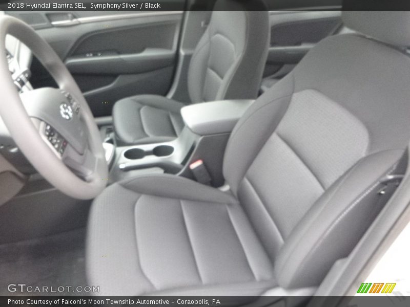 Symphony Silver / Black 2018 Hyundai Elantra SEL